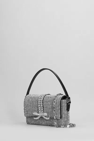 Self-portrait Self Portrait Embellished Chainmail Polyester Sh In Silver