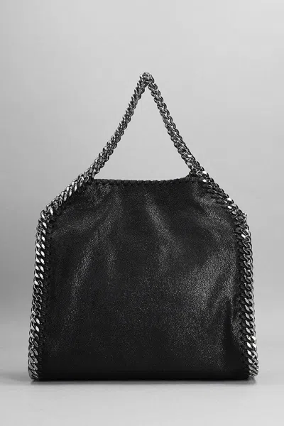 Stella Mccartney Faux Python Falabella Small Tote In Black
