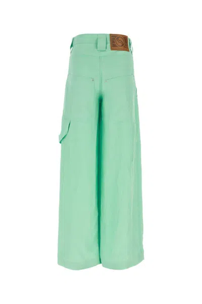 Stella Mccartney High-rise Wide-leg Pants In Green