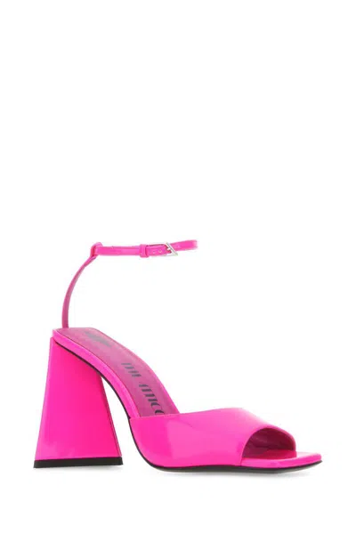 Attico Fuchsia Slingback Heels