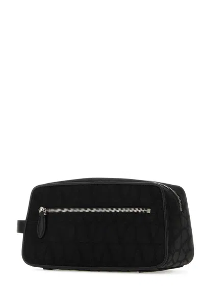 Valentino Iconographe Textured Fabric Tote Bag