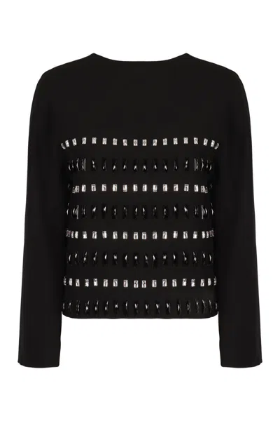 Max Mara Long-sleeved Casual Jacket In Black