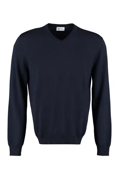 The (alphabet) Wool Sweater In Blue