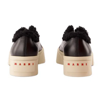 Marni Pablo Sherpa-lined Sne In Black
