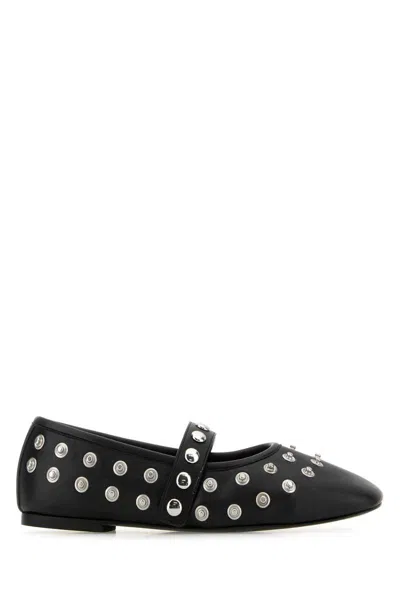 Stella Mccartney Ryder Vegan Embellished Mary Jane Ballerina Flats In Black