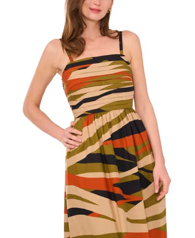 Msk Petites Cotton Printed Sleeveless Maxi Dress