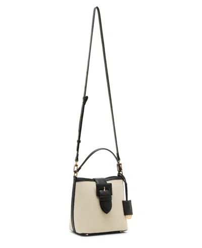 Anne Klein Covered Buckle Convertible Strap Bucket Bag
