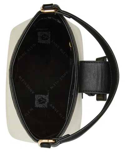 Anne Klein Covered Buckle Convertible Strap Bucket Bag