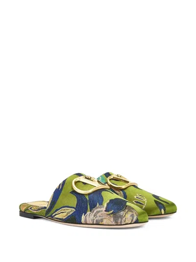 Valentino V Logo Signature Slipper In Multi