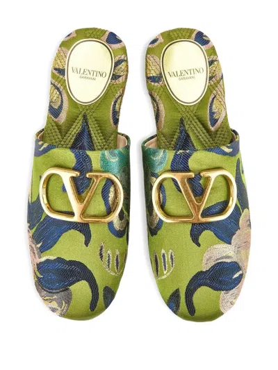 Valentino V Logo Signature Slipper In Multi