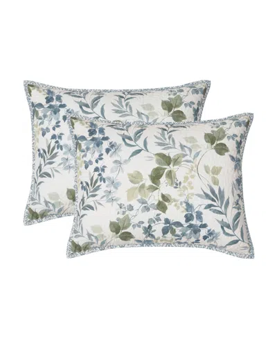 Royal Court Evergreen Botanical Leaf 3-pc. Quilt Set, Full/queen