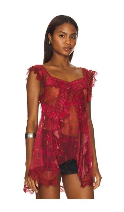 Free People X Revolve Ivie Tunic In Red