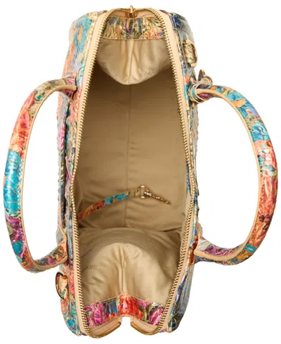 Brahmin Caroline Melbourne Embossed Leather Satchel In Multi