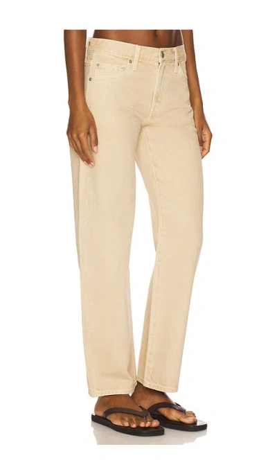 Pistola Lexi Mid Rise Bowed Straight Leg Jeans