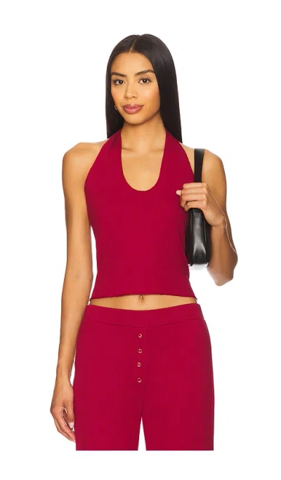Vir Vita Pointelle Halter Top