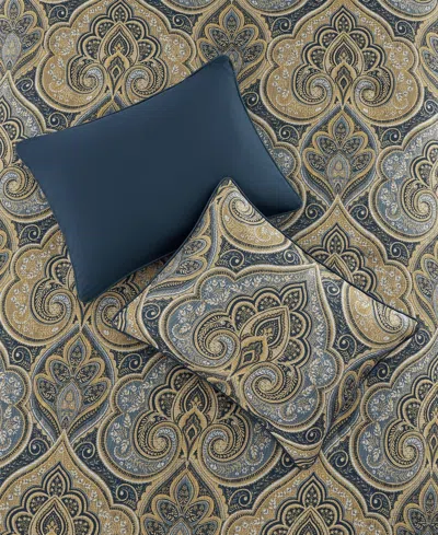 Royal Court Messina Damask 3-pc. Comforter Set, King/california King In Blue