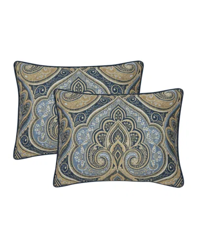 Royal Court Messina Damask 3-pc. Comforter Set, King/california King In Blue