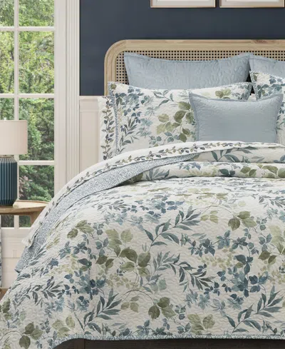 Royal Court Evergreen Botanical Leaf 3-pc. Quilt Set, Twin/twin Xl