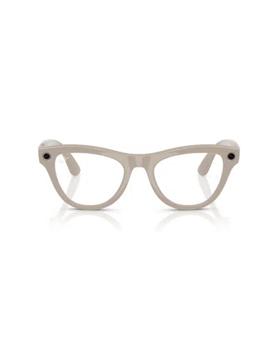 Ray Ban Ray-ban Meta Skyler Cat Eye Ai Glasses, 52mm