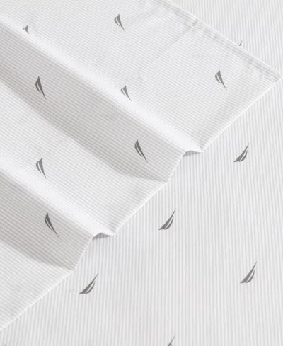Nautica Printed Washed Microfiber 3-pc. Sheet Set, Twin