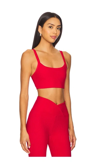 Year Of Ours Ribbed 2.0 Bralette In Red