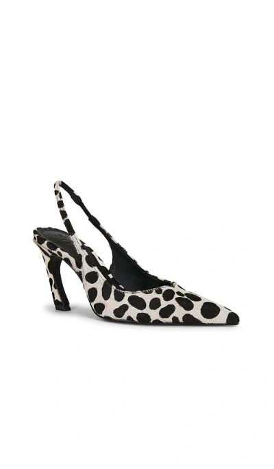 Schutz Lexi Wild Genuine Calf Hair Slingback Pointed Toe Pump