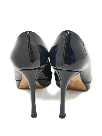 Pre-owned Dior Patent Leather Peep-toe Pumps
