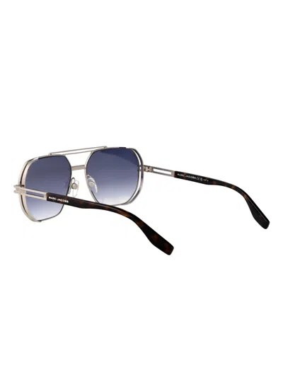 Marc Jacobs Geometric-frame Sunglasses In Blue