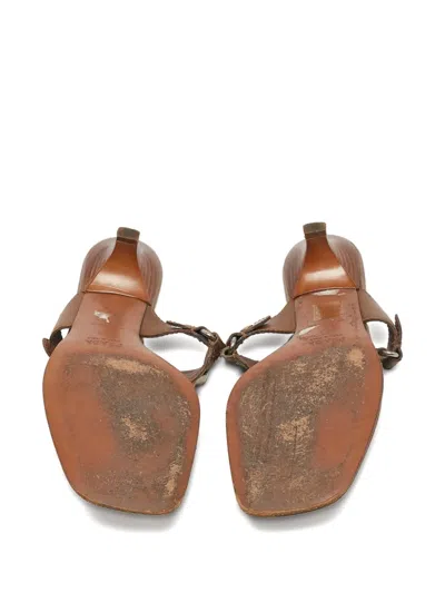 Pre-owned Prada Studded Leather Sandals