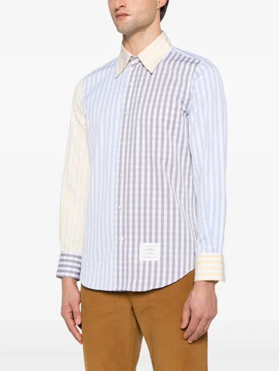 Thom Browne Gingham-check Poplin Shirt In Multi
