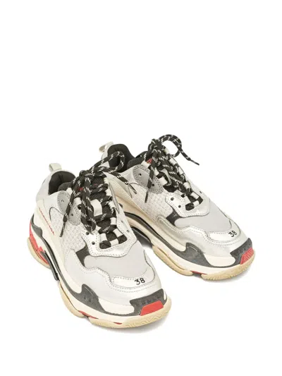 Pre-owned Balenciaga Metallic Mesh Sneakers