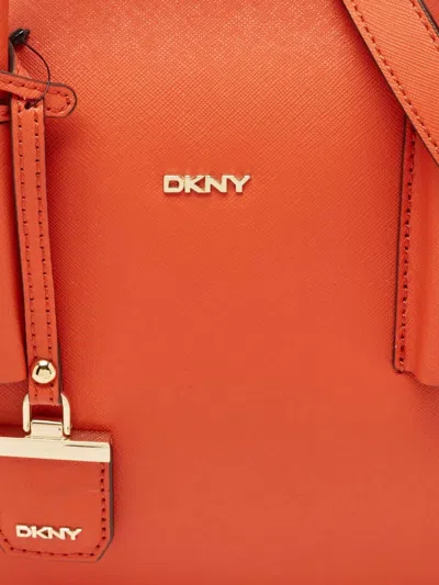 Pre-owned Dkny Vintage Leather Tote Bag