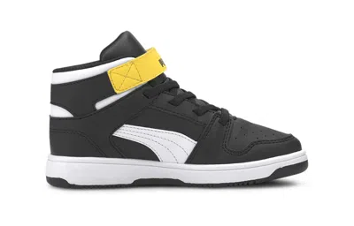 Puma (ps)  Rebound Lay-up Sl Leisure Board Shoes Black/yellow In Multi