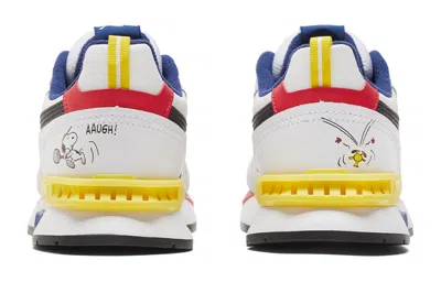 Puma Peanuts Mirage Mox Jr (big Kids) Snoopy White/blue In Animal Print
