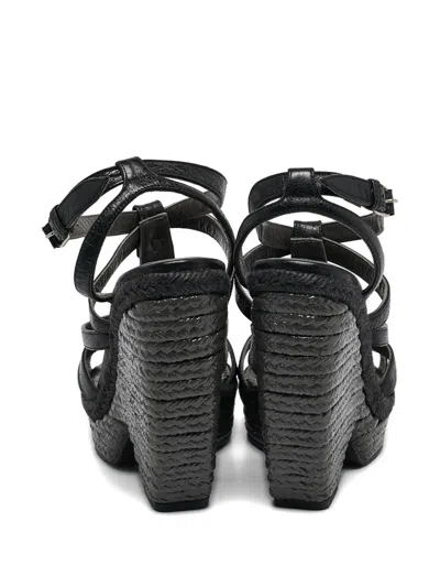 Pre-owned Balenciaga Espadrille Wedge Sandals