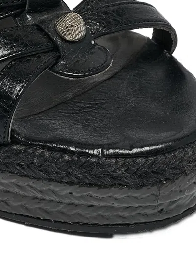Pre-owned Balenciaga Espadrille Wedge Sandals