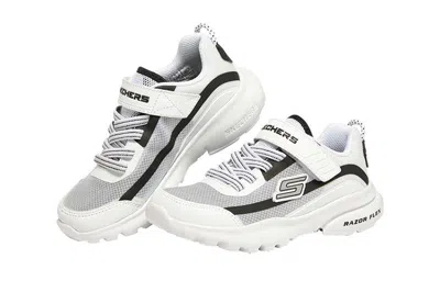Skechers (gs)  Razor Flex 'white Black Grey'