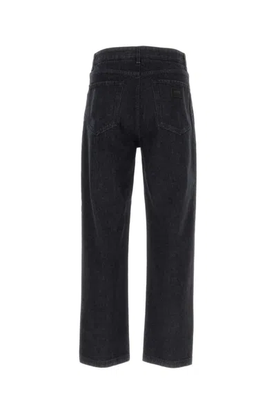 Fendi Black Denim Jeans In Black