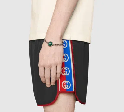 Gucci Retro Double G Webbing Shorts Unisex Black In Black