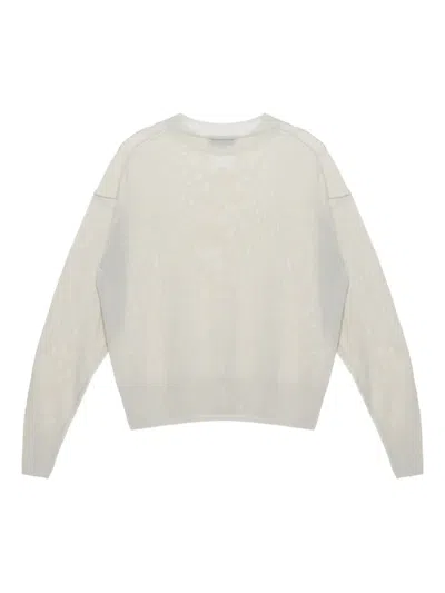 Studio Nicholson Crew-neck Sweatshirt In White