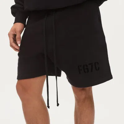 Fear Of God Fg7c Sweatshort Black In Black