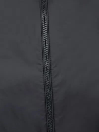 Moncler Polyester Windbreaker Fegeo With Hood And Elasticated Cuffs In Black
