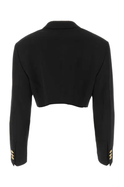 Palm Angels Jackets And Vests In Black