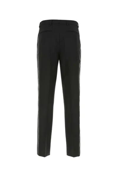 Prada Pant Stretch Front Crease In Black