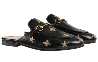 Gucci (wmns)  Princetown Embroidered Leather Slipper 'black'
