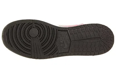 Air Jordan (gs)  1 Mid 'metallic Silver Fusion Pink' In Gray