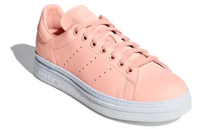 Adidas Originals (wmns) Adidas Stan Smith New Bold Hk 'clear Orange' In Pink