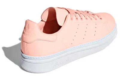 Adidas Originals (wmns) Adidas Stan Smith New Bold Hk 'clear Orange' In Pink