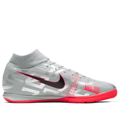 Nike Mercurial Superfly 7 Academy Ic 'metallic Grey Crimson'