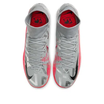 Nike Mercurial Superfly 7 Academy Ic 'metallic Grey Crimson'